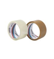 Water Based BOPP Tape – 40 & 45 Micron, 2 Inch Width, 50 & 100 Yards Length | Clear & Brown Colors | Strong Adhesion Carton Sealing Tape | 36 Rolls/Carton